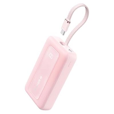 Anker Zolo Externe batterij met hoge snelheid, 20.000 mAh, 30 W, geïntegreerde USB-C-kabel, 1 poort USB-C & A, voor iPhone 16/16 Pro/16 Pro Max/16 Plus, MacBook, Galaxy en andere Anker Zolo Externe batterij met hoge snelheid, 20.000 mAh, 30 W, geïntegreerde USB-C-kabel, 1 poort USB-C & A, voor iPhone 16/16 Pro/16 Pro Max/16 Plus, MacBook, Galaxy en andere
