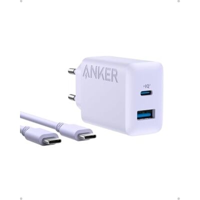 Anker iPhone USB C oplader 20 W, iPad-oplader, snel opladen, compatibel met iPhone 17/16/15 iPad en andere (USB C-kabel 150 cm meegeleverd) Anker iPhone USB C oplader 20 W, iPad-oplader, snel opladen, compatibel met iPhone 17/16/15 iPad en andere (USB C-kabel 150 cm meegeleverd)