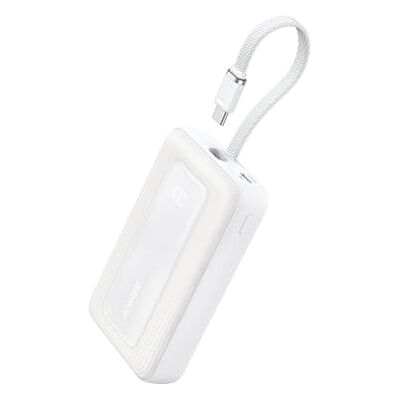 Anker Zolo Externe accu, high-speed powerbank, 10.000 mAh, 30 W, geïntegreerde USB-C-kabel, 2 poorten, voor iPhone 16/16 Pro/16 Pro Max/16 Plus, MacBook, Galaxy en andere Anker Zolo Externe accu, high-speed powerbank, 10.000 mAh, 30 W, geïntegreerde USB-C-kabel, 2 poorten, voor iPhone 16/16 Pro/16 Pro Max/16 Plus, MacBook, Galaxy en andere
