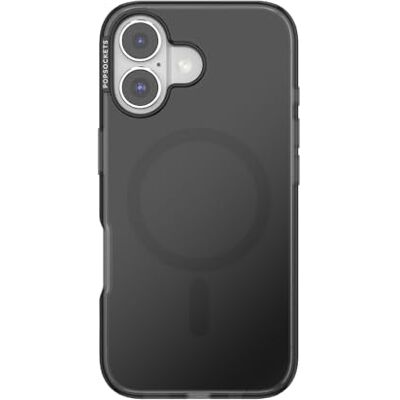 PopSockets Beschermhoes voor iPhone 16 compatibel met MagSafe, telefoonhoes voor iPhone 16, draadloze oplader, alleen hoes, doorschijnend zwart PopSockets Beschermhoes voor iPhone 16 compatibel met MagSafe, telefoonhoes voor iPhone 16, draadloze oplader, alleen hoes, doorschijnend zwart