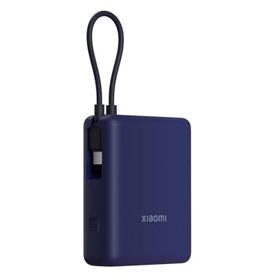 XIAOMI 33 W Power Bank 10.000 mAh (geïntegreerde kabel) Ice Blue GL XIAOMI 33 W Power Bank 10.000 mAh (geïntegreerde kabel) Ice Blue GL