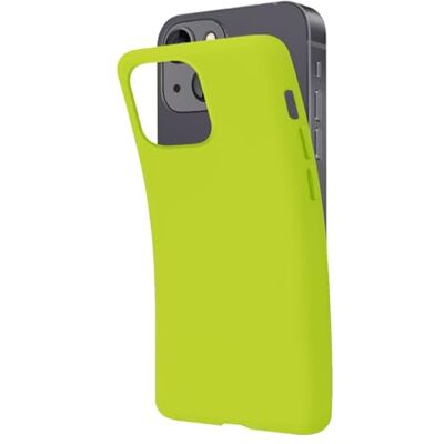 SBS Beschermhoes voor iPhone 13 Mini, zuurgroen, zuurgroen, pantone 2297 C, zacht, flexibel, krasbestendig, dun en comfortabel in je zak, compatibel met draadloos opladen SBS Beschermhoes voor iPhone 13 Mini, zuurgroen, zuurgroen, pantone 2297 C, zacht, flexibel, krasbestendig, dun en comfortabel in je zak, compatibel met draadloos opladen