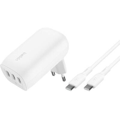 Belkin Boostcharge 3-poorts USB C + Cable-c Belkin Boostcharge 3-poorts USB C + Cable-c