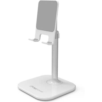 DigiPower In hoogte verstelbare telefoonhouder voor tablet, tablet en smartphone voor modellen tot 25 cm diagonaal wit DigiPower In hoogte verstelbare telefoonhouder voor tablet, tablet en smartphone voor modellen tot 25 cm diagonaal wit