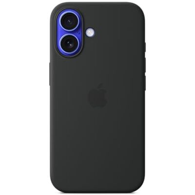Apple Siliconen hoesje met MagSafe voor iPhone 16, zwart------ Apple Siliconen hoesje met MagSafe voor iPhone 16, zwart------