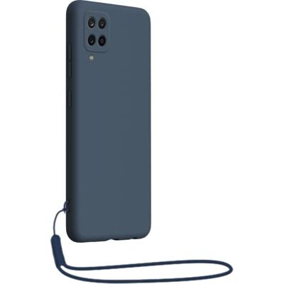 Bigben Soft Touch beschermhoes met armband voor Samsung Galaxy A12 in blauw Bigben Soft Touch beschermhoes met armband voor Samsung Galaxy A12 in blauw