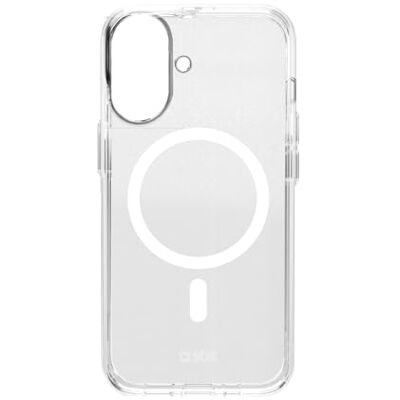 SBS Extreme Mag Case D3O MagSafe beschermhoes voor iPhone 16, flexibel en duurzaam, schok- en krasbestendig, beschermde knoppen, vrije toegang tot aansluitingen, D3O-materiaal, transparant SBS Extreme Mag Case D3O MagSafe beschermhoes voor iPhone 16, flexibel en duurzaam, schok- en krasbestendig, beschermde knoppen, vrije toegang tot aansluitingen, D3O-materiaal, transparant