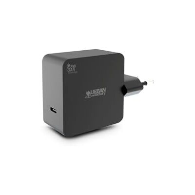 Urban Factory MOBILE ACCESSORI 65 W USB-C wandlader met GAN technologie, 1 USB-C-ingang Urban Factory MOBILE ACCESSORI 65 W USB-C wandlader met GAN technologie, 1 USB-C-ingang