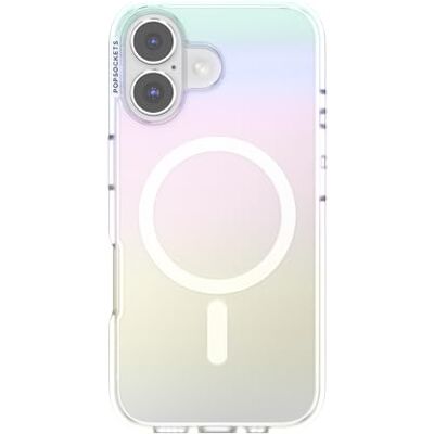 PopSockets iPhone 16 hoesje compatibel met MagSafe, iPhone 16 telefoonhoes, draadloze oplader, alleen hoes, schattig, glinsterend PopSockets iPhone 16 hoesje compatibel met MagSafe, iPhone 16 telefoonhoes, draadloze oplader, alleen hoes, schattig, glinsterend