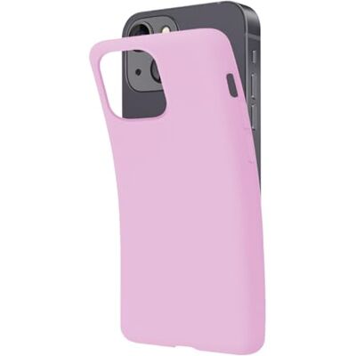 SBS Beschermhoes voor iPhone 14, roze, lichtroze, pantone 516 C, zacht, flexibel, krasbestendig, dun en comfortabel in je zak, compatibel met draadloos opladen SBS Beschermhoes voor iPhone 14, roze, lichtroze, pantone 516 C, zacht, flexibel, krasbestendig, dun en comfortabel in je zak, compatibel met draadloos opladen