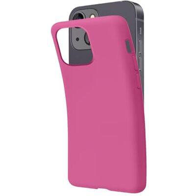 SBS Beschermhoes voor iPhone 14, fuchsia, pantone, 806 C, zacht, flexibel, krasbestendig, dun, comfortabel in je zak, compatibel met draadloos opladen SBS Beschermhoes voor iPhone 14, fuchsia, pantone, 806 C, zacht, flexibel, krasbestendig, dun, comfortabel in je zak, compatibel met draadloos opladen