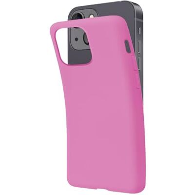SBS Beschermhoes voor iPhone 13 Mini, roze, pantone 673 C, zacht, zacht, flexibel, krasbestendig, dun en comfortabel in je zak, compatibel met draadloos opladen SBS Beschermhoes voor iPhone 13 Mini, roze, pantone 673 C, zacht, zacht, flexibel, krasbestendig, dun en comfortabel in je zak, compatibel met draadloos opladen