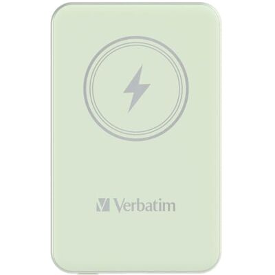 Verbatim Charge 'n' Go Magnetic Wireless Power Bank 5000 Green Verbatim Charge 'n' Go Magnetic Wireless Power Bank 5000 Green