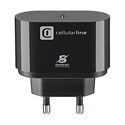 Cellular Line Oplader 25W Super Fast Charge PD USB-C oplader Cellular Line Oplader 25W Super Fast Charge PD USB-C oplader