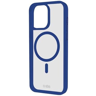 SBS Mag Frame Case MagSafe beschermhoes voor iPhone 16 Pro, flexibel en duurzaam, bescherming tegen stoten en krassen, camerabescherming, TPU-materiaal, slank design, transparant en blauw SBS Mag Frame Case MagSafe beschermhoes voor iPhone 16 Pro, flexibel en duurzaam, bescherming tegen stoten en krassen, camerabescherming, TPU-materiaal, slank design, transparant en blauw