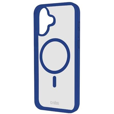 SBS Mag Frame Case MagSafe beschermhoes voor iPhone 16, flexibel en duurzaam, bescherming tegen stoten en krassen, camerabescherming, TPU-materiaal, slank design, transparant en blauw SBS Mag Frame Case MagSafe beschermhoes voor iPhone 16, flexibel en duurzaam, bescherming tegen stoten en krassen, camerabescherming, TPU-materiaal, slank design, transparant en blauw