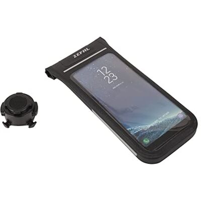 ZEFAL Zéfal Dry Console telefoonhouder voor fiets, waterdicht, universele hoes + Z Bike Mount houder voor smartphone fiets/motorfiets, stuur, zwart, L tot 6,7 inch ZEFAL Zéfal Dry Console telefoonhouder voor fiets, waterdicht, universele hoes + Z Bike Mount houder voor smartphone fiets/motorfiets, stuur, zwart, L tot 6,7 inch