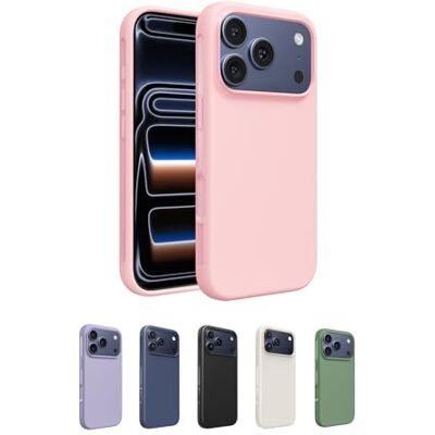 Belkin SheerForce Protect Beschermhoes voor iPhone 17 Pro Max, beschermhoes compatibel met MagSafe, dun design, antimicrobiële bescherming, krasbestendig, magnetisch en schokbestendig, roze Belkin SheerForce Protect Beschermhoes voor iPhone 17 Pro Max, beschermhoes compatibel met MagSafe, dun design, antimicrobiële bescherming, krasbestendig, magnetisch en schokbestendig, roze