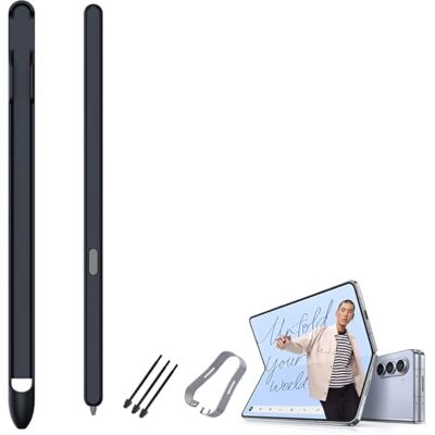 BAILI Slim S Pen vervangende pen compatibel met Galaxy Z Fold6 zonder Bluetooth, drukniveau 4096 + S-Pen sleuf, stylus voor Fold5/Fold4/Fold3, zwart BAILI Slim S Pen vervangende pen compatibel met Galaxy Z Fold6 zonder Bluetooth, drukniveau 4096 + S-Pen sleuf, stylus voor Fold5/Fold4/Fold3, zwart