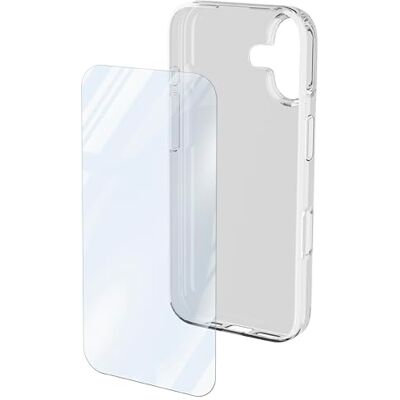 Cellular Line Beschermend pakket Compatibel met iPhone 17 Accessoireset bestaande uit: Transparant hoesje en gehard glas Transparant Cellular Line Beschermend pakket Compatibel met iPhone 17 Accessoireset bestaande uit: Transparant hoesje en gehard glas Transparant