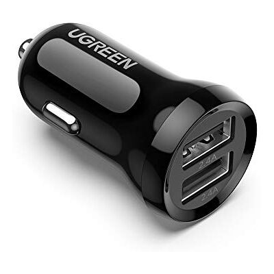 UGREEN Dual USB-A 24W Chargeur Voiture Noir UGREEN Dual USB-A 24W Chargeur Voiture Noir