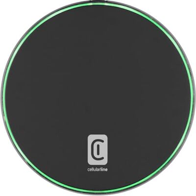 Cellular Line Fast Pad Draadloos oplaadstation met uitgang tot 15 W USB-C-ingang Led oplaadactivering Zwart Cellular Line Fast Pad Draadloos oplaadstation met uitgang tot 15 W USB-C-ingang Led oplaadactivering Zwart