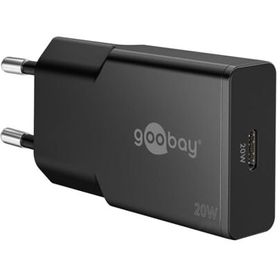 goobay USB-C PD GaN snellader slank (20 W) zwart voor reizigers – Samsung, USB-C netadapter, snellaadkabel – compatibel met smartphones en tablets – 75727 goobay USB-C PD GaN snellader slank (20 W) zwart voor reizigers – Samsung, USB-C netadapter, snellaadkabel – compatibel met smartphones en tablets – 75727