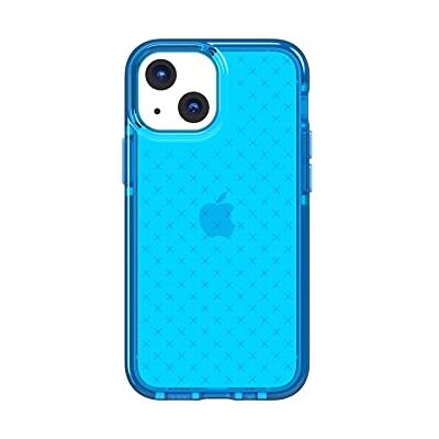 tech21 Evo Check iPhone 13 Mini, ultrabeschermende case met 4,9 m multi-valbescherming, blauw tech21 Evo Check iPhone 13 Mini, ultrabeschermende case met 4,9 m multi-valbescherming, blauw