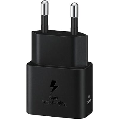 Samsung EP-T2510X Mobiele telefoonoplader met USB-C® snellaadfunctie, zwart Samsung EP-T2510X Mobiele telefoonoplader met USB-C® snellaadfunctie, zwart