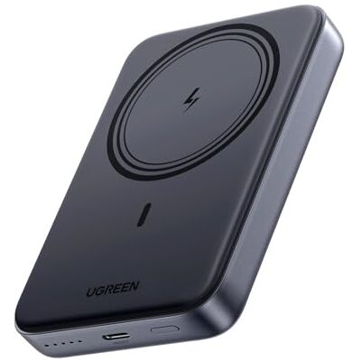 UGREEN Nexode Externe batterij, magnetisch, draadloos, 10.000 mAh, 20 W, powerbank, inductie, USB C, snel opladen, PD 3.0, compatibel met iPhone 15 14 Plus Pro Max iPhone 13 12 MagSafe hoes (zwart) UGREEN Nexode Externe batterij, magnetisch, draadloos, 10.000 mAh, 20 W, powerbank, inductie, USB C, snel opladen, PD 3.0, compatibel met iPhone 15 14 Plus Pro Max iPhone 13 12 MagSafe hoes (zwart)