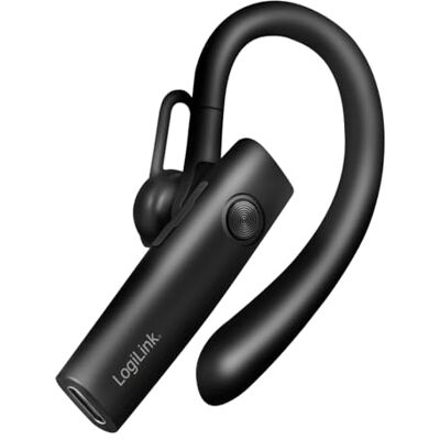 Logilink Casque mono sans fil avec clip d'oreille, BT version 5.4, charge via USB-C, environ 100 heures, microphone amovible Logilink Casque mono sans fil avec clip d'oreille, BT version 5.4, charge via USB-C, environ 100 heures, microphone amovible