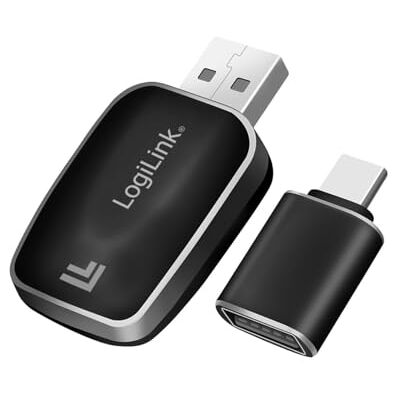 Logilink BT0076 BT 5.0 draadloze autoadapter voor CarPlay en Android, USB-A + USB-C Logilink BT0076 BT 5.0 draadloze autoadapter voor CarPlay en Android, USB-A + USB-C