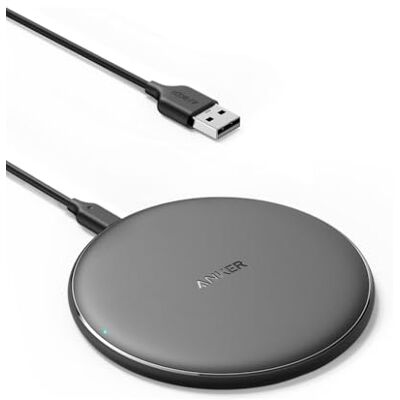 Anker PowerWave Pad draadloze Qi-gecertificeerde oplader 10W Max voor iPhone 12, 12 Mini, 12 Pro Max, SE 2020, 11, 11 Pro, AirPods, Galaxy S20 (geen voeding, niet compatibel met MagSafe) Anker PowerWave Pad draadloze Qi-gecertificeerde oplader 10W Max voor iPhone 12, 12 Mini, 12 Pro Max, SE 2020, 11, 11 Pro, AirPods, Galaxy S20 (geen voeding, niet compatibel met MagSafe)