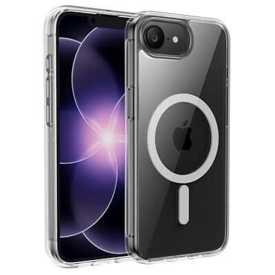 Belkin SheerForce Clear Lite magnetische beschermhoes voor iPhone 17e en 16e, magnetisch, compatibel met MagSafe, transparant, schokbestendig, militaire standaard, anti-slijtage, ultradun design Belkin SheerForce Clear Lite magnetische beschermhoes voor iPhone 17e en 16e, magnetisch, compatibel met MagSafe, transparant, schokbestendig, militaire standaard, anti-slijtage, ultradun design
