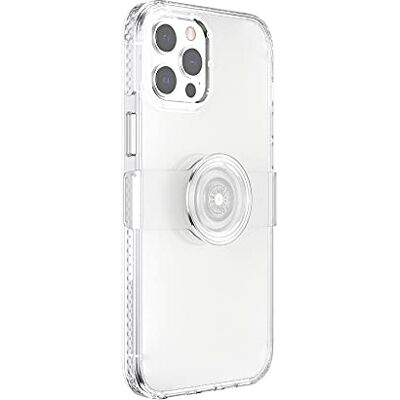 PopSockets : PopCase beschermhoes voor iPhone 12 Pro Max met herpositioneerbare PopGrip Slide houder en handgreep met verwisselbare top, helder PopSockets : PopCase beschermhoes voor iPhone 12 Pro Max met herpositioneerbare PopGrip Slide houder en handgreep met verwisselbare top, helder