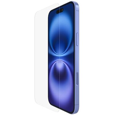Belkin ScreenForce InvisiGlass displaybescherming voor iPhone 16 Plus, krasbestendig, eenvoudige uitlijningsplaat voor luchtbelvrij gebruik, gemaakt van gerecycled glas voor iPhone 16 Belkin ScreenForce InvisiGlass displaybescherming voor iPhone 16 Plus, krasbestendig, eenvoudige uitlijningsplaat voor luchtbelvrij gebruik, gemaakt van gerecycled glas voor iPhone 16
