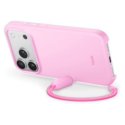 Beats Beschermhoes met standaard voor iPhone 17 Pro, uitgerust met MagSafe, met camerabediening, geïntegreerde standaard en polsband, matte afwerking en voering van microvezelstof, rozenkwarts Beats Beschermhoes met standaard voor iPhone 17 Pro, uitgerust met MagSafe, met camerabediening, geïntegreerde standaard en polsband, matte afwerking en voering van microvezelstof, rozenkwarts