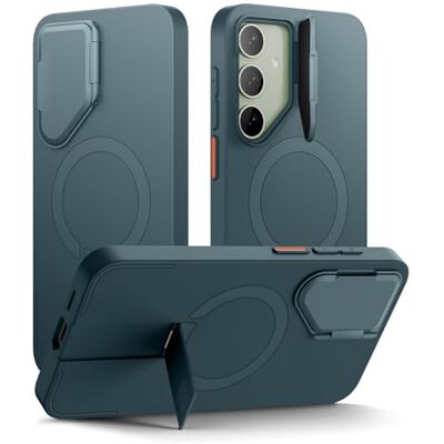 SURITCH Magnetisch hoesje compatibel met Samsung Galaxy S24 Plus met camerabescherming en verstelbare metalen standaard, schokbestendig, dunne beschermhoes voor Galaxy S24 Plus 5G, zeegroen SURITCH Magnetisch hoesje compatibel met Samsung Galaxy S24 Plus met camerabescherming en verstelbare metalen standaard, schokbestendig, dunne beschermhoes voor Galaxy S24 Plus 5G, zeegroen