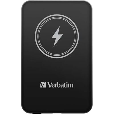 Verbatim Charge 'n' Go Magnetic Wireless Power Bank 5000 Black Verbatim Charge 'n' Go Magnetic Wireless Power Bank 5000 Black
