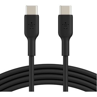 Belkin Boost Charge USB-C/USB-C-kabel (USB-C-snellaadkabel voor apparaten zoals pixels, iPad Pro en andere apparaten, zoals Samsung: 1 m, zwart Belkin Boost Charge USB-C/USB-C-kabel (USB-C-snellaadkabel voor apparaten zoals pixels, iPad Pro en andere apparaten, zoals Samsung: 1 m, zwart