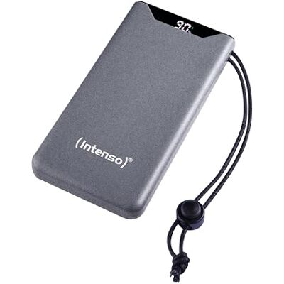 Intenso Powerbank F10000 powerbank met PD (20 W) en QC (18 W), USB-C en USB-A, 10.000 mAh, grijs Intenso Powerbank F10000 powerbank met PD (20 W) en QC (18 W), USB-C en USB-A, 10.000 mAh, grijs