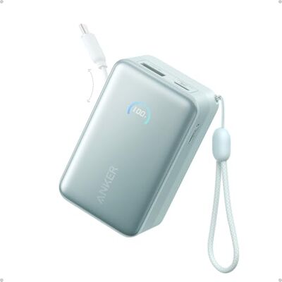 Anker Nano Externe batterij 10.000 mAh met intrekbare InstaCord kabel 70 cm, compacte powerbank 45 W max powerbank, smart display, voor iPhone 16 Pro Max, iPad, Galaxy, Pixel Anker Nano Externe batterij 10.000 mAh met intrekbare InstaCord kabel 70 cm, compacte powerbank 45 W max powerbank, smart display, voor iPhone 16 Pro Max, iPad, Galaxy, Pixel