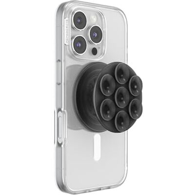PopSockets Telefoon grip voor MagSafe, Magnetisk Hållare, Telefoon statief, Suck-Up Doorschijnend Zwart PopSockets Telefoon grip voor MagSafe, Magnetisk Hållare, Telefoon statief, Suck-Up Doorschijnend Zwart