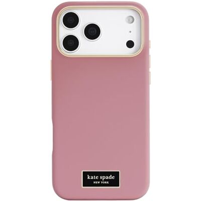Kate Spade New York iPhone 17 Pro Max hoesje compatibel met MagSafe Design telefoonhoes Icon Dusk Roze Kate Spade New York iPhone 17 Pro Max hoesje compatibel met MagSafe Design telefoonhoes Icon Dusk Roze
