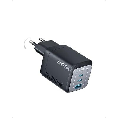 Anker 67 W USB-C oplader, GaN Prime wandlader, compacte 3-poorts opvouwbare snellader voor MacBook Pro/Air, iPad Pro, iPhone 14 / Pro, Galaxy S23/S22, Note20, Pixel, Apple Watch enz. Anker 67 W USB-C oplader, GaN Prime wandlader, compacte 3-poorts opvouwbare snellader voor MacBook Pro/Air, iPad Pro, iPhone 14 / Pro, Galaxy S23/S22, Note20, Pixel, Apple Watch enz.