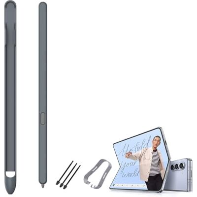 BAILI Slim S Pen Reservepen compatibel met Galaxy Z Fold6 zonder Bluetooth, 4096 drukniveau stylus + S-Pen sleuf, stylus voor Fold5/Fold4/Fold3-grijs-A BAILI Slim S Pen Reservepen compatibel met Galaxy Z Fold6 zonder Bluetooth, 4096 drukniveau stylus + S-Pen sleuf, stylus voor Fold5/Fold4/Fold3-grijs-A