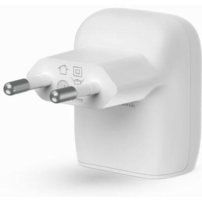 Belkin USB-C Power Delivery oplader 20W, PD 3.1 PPS-certificering, compact ontwerp, USB C-oplader voor iPhone Air, iPhone 16, iPad, Samsung Galaxy, Google Pixel Belkin USB-C Power Delivery oplader 20W, PD 3.1 PPS-certificering, compact ontwerp, USB C-oplader voor iPhone Air, iPhone 16, iPad, Samsung Galaxy, Google Pixel