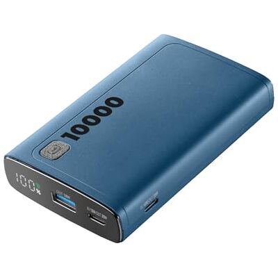 Cellular Line Elite 10000 Draagbare oplader Capaciteit 10.000 mAh +72 uur extra opladen 1 x USB OUTPUT : 18W Adaptive Technology 2x USB-C Ingang: 18W/Output: 20W PD - Cellular Line Elite 10000 Draagbare oplader Capaciteit 10.000 mAh +72 uur extra opladen 1 x USB OUTPUT : 18W Adaptive Technology 2x USB-C Ingang: 18W/Output: 20W PD -