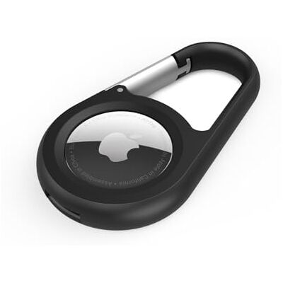 Belkin AirTag-hoes met karabijnhaak, veilige beschermhoes voor Air Tag met krasbestendige accessoires (zwart) Belkin AirTag-hoes met karabijnhaak, veilige beschermhoes voor Air Tag met krasbestendige accessoires (zwart)