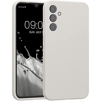 kwmobile Hoes compatibel met Samsung Galaxy A34 5G hoes Zachte TPU siliconen telefoonhoes mat wit kwmobile Hoes compatibel met Samsung Galaxy A34 5G hoes Zachte TPU siliconen telefoonhoes mat wit